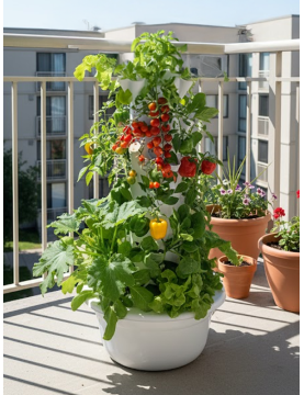 20-Plant Outdoor Hydroponic Growing Tower