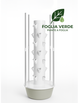 28-Plant Indoor Hydroponic Tower with LED Lights