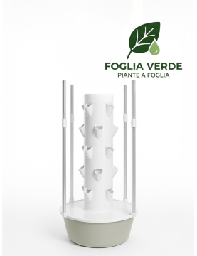 20-Plant Indoor Hydroponic Tower with LED Lights