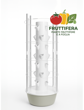 28-Plant Fruiting Hydroponic Tower with Full Spectrum Grow LED Lights