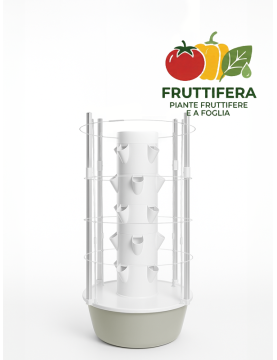 20-Plant Fruiting Hydroponic Tower with Full Spectrum Grow LED Lights