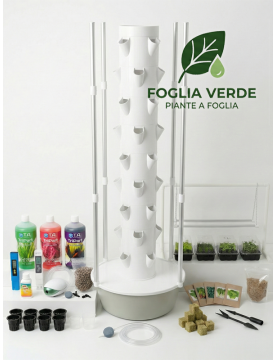 KIT Torre idroponica 36 piante con luci Led