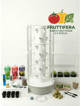 KIT Torre idroponica Fruttifera 28 piante con luci Led