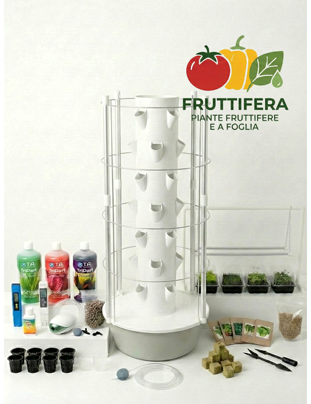 KIT Torre idroponica Fruttifera 28 piante con luci Led