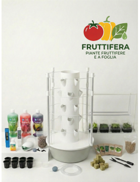 All-Inclusive 20-Plant Fruiting Hydroponic Tower Kit with LED Lights