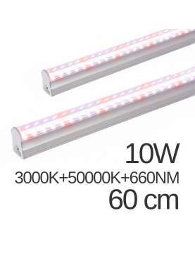 Barra Led T5 13W 3000K+50000K+660NM 60 cm