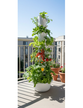 Torre idroponica  da 36 piante da esterno