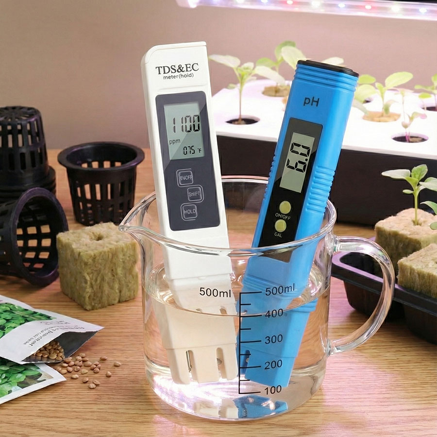 Misuratore Ph e EC per torri idroponiche